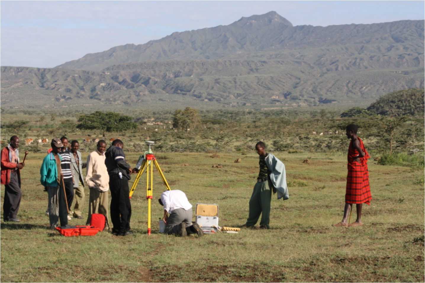 Gravity survey at Mt Longonot, Kenya
